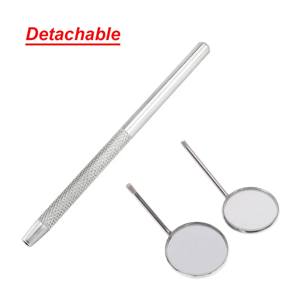 Teeth Whitening Lab - Edelstahl-Dentalspiegel 16cm Mundhygiene-Werkzeug Abnehmbarer Zahnarztpraxis-Zahnweiß-Inspektionsspiegel