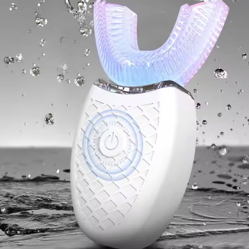Teeth Whitening Light Kit - Weiche Borsten, U-Form, intelligente Zahnaufhellung, wasserdicht,