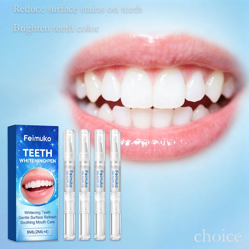 Teeth Whitening Pens - Feimuko 8ml Zahn-Gel-Stift Sanfte Tiefenreinigung Glänzende