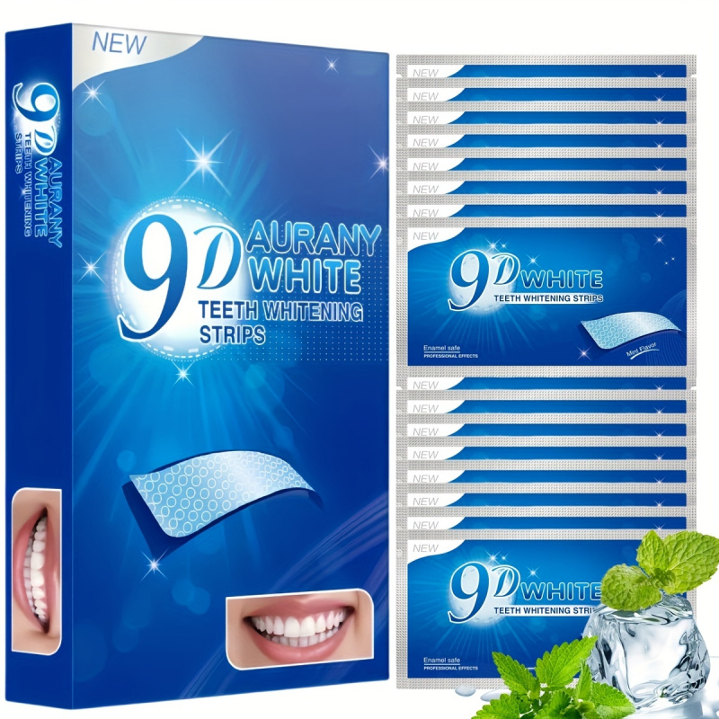 Teeth Whitening Price - 21 Paar 9D Aurany White Zahnaufhellungsstreifen