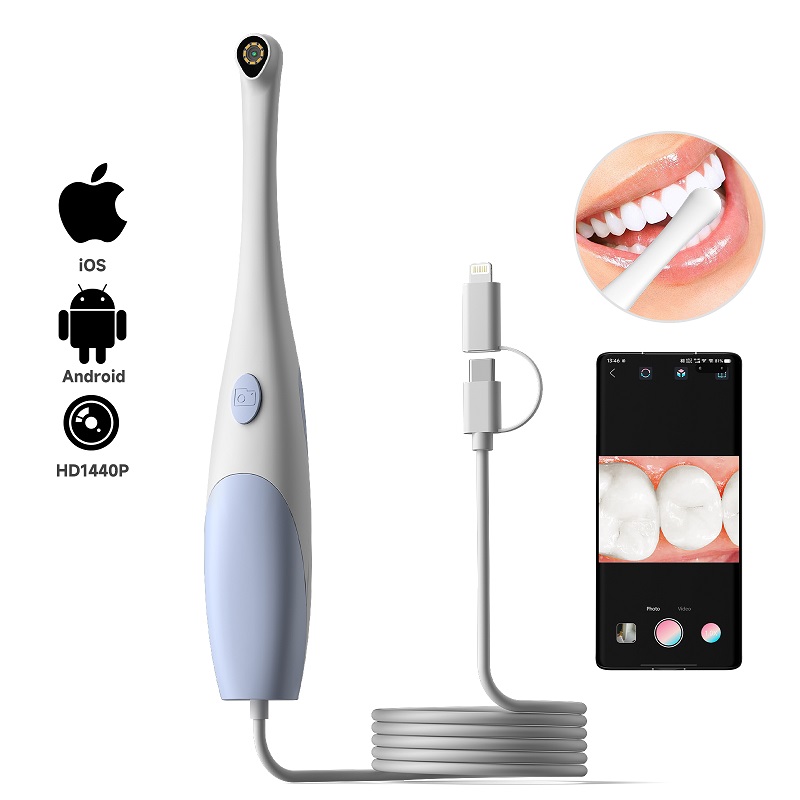 Teeth Whitening Video - Orale Endoskopkamera 1440P Foto- und Video-Handendoskop