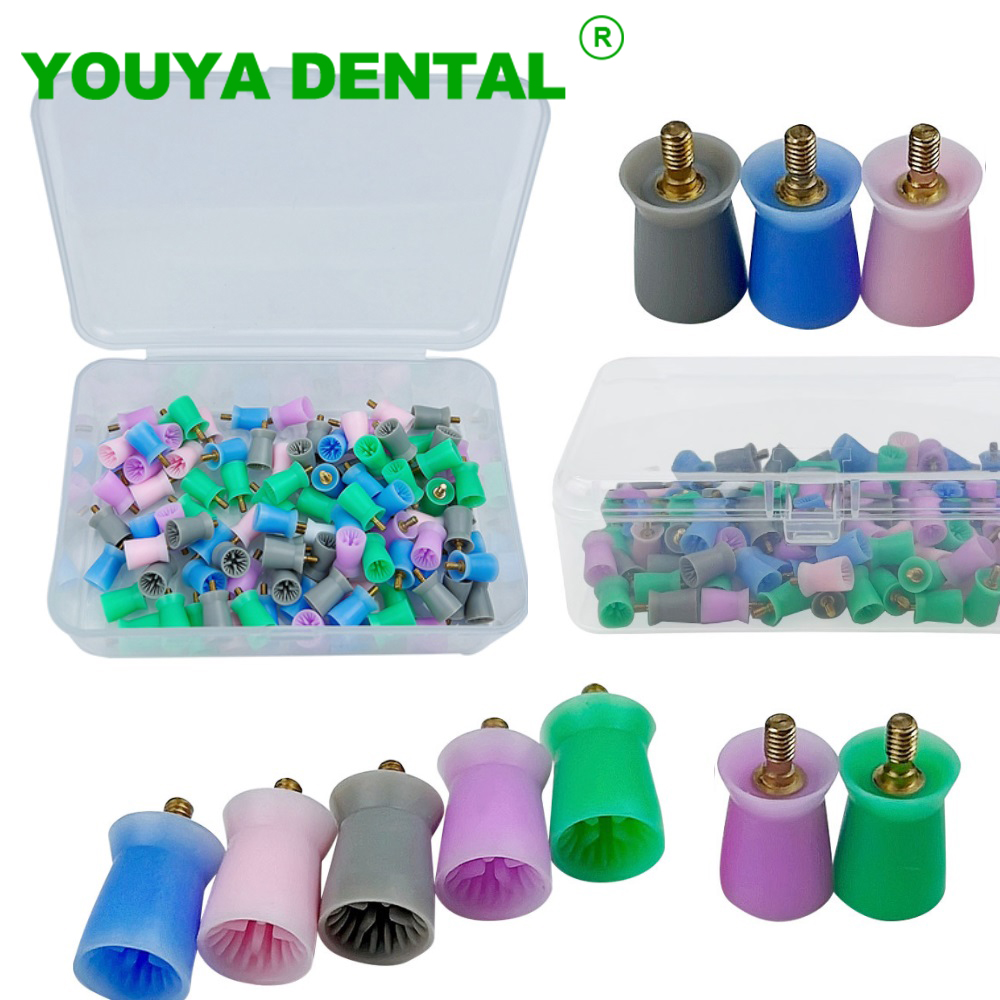 Teeth Whitening Lab - 100 Stück/Box Dental Prophylaxekelche zum Einschrauben/verschraubbar