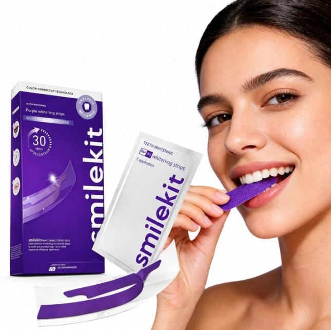 Teeth Whitening Quotes - 7/14 Paar Zahnaufhellungs-Pflaster-Set der Marke SmileKit