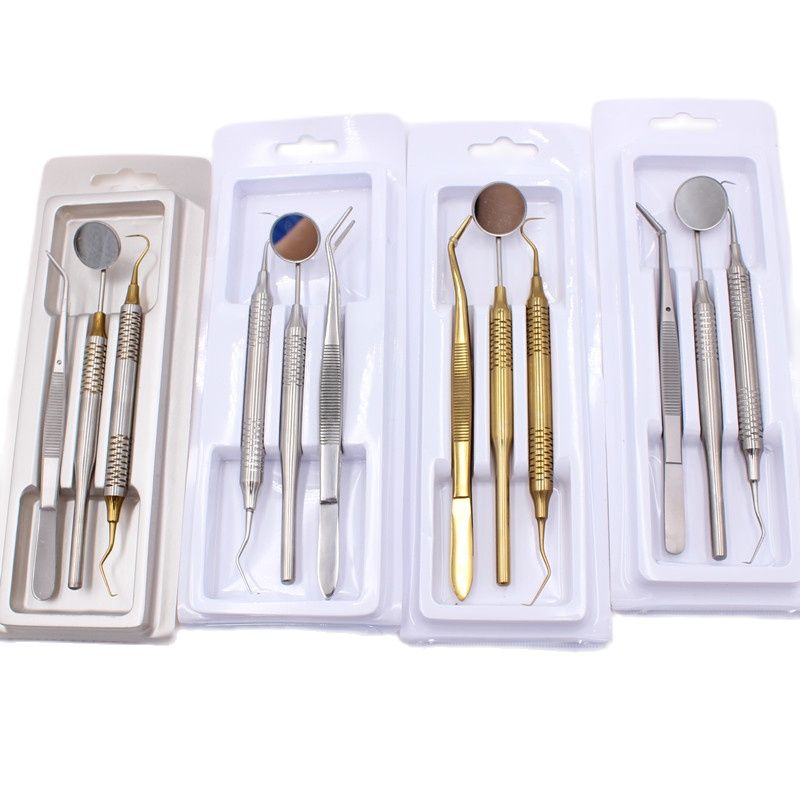 Teeth Whitening Lab - 3 teile/paket Edelstahl Dental Werkzeuge Kit