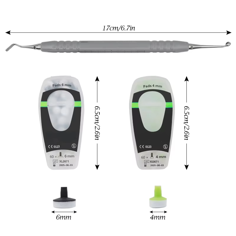 Teeth Whitening Light Kit - Dental Composite Kit mit Schaum Pad