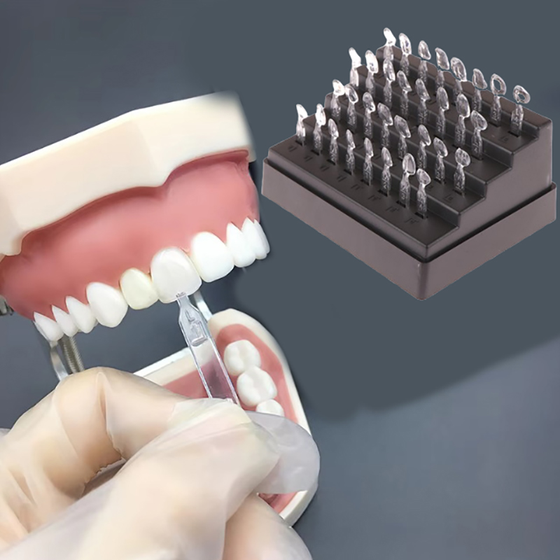 Teeth Whitening Light Kit - 32-teiliges Dental-Veneer-Formen-Set, Dentales Direktes Komposit-Veneer-System, Komposit-Harzform