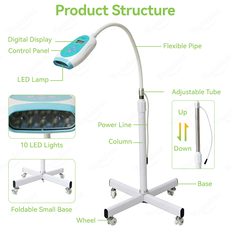 50W Dental Touchscreen 3-Farbe – Teeth Whitening Bleach Bewertung und Preis