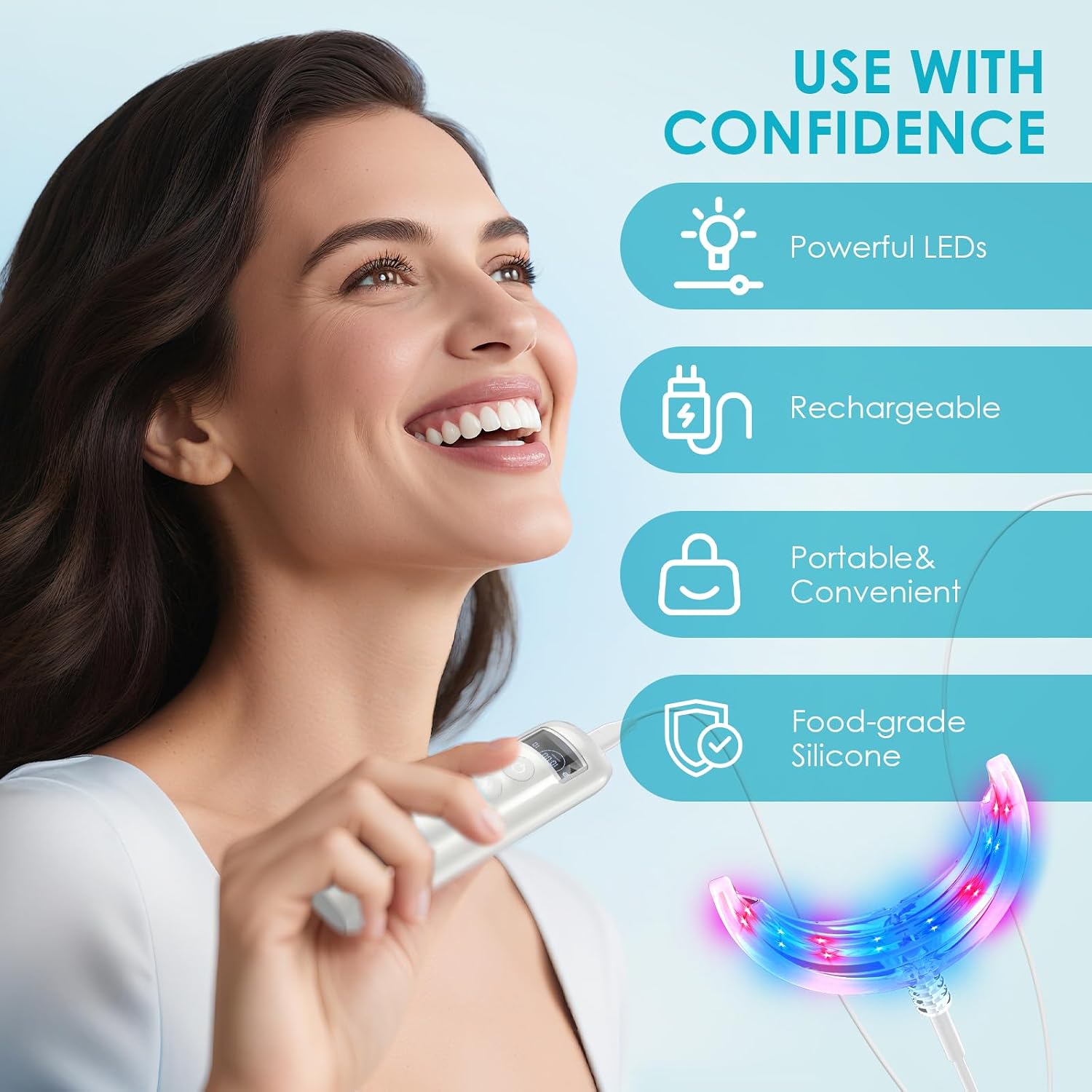 Zahnaufhellungs-Beschleuniger  – Teeth Whitening Light Kit Bewertung und Preis