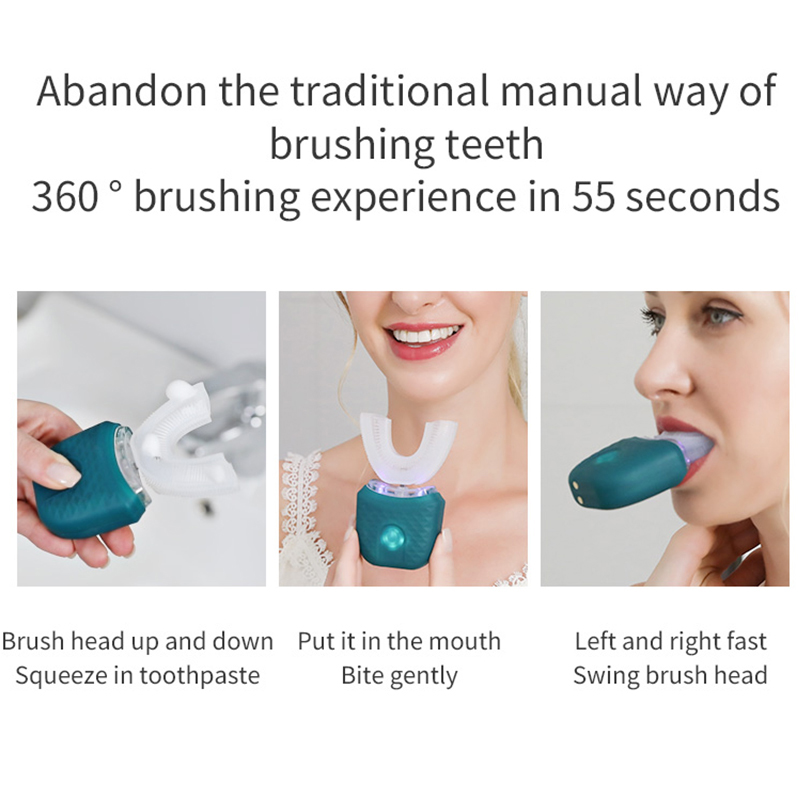 Tragbare U-förmige elektrische – Teeth Whitening Light Kit Bewertung und Preis
